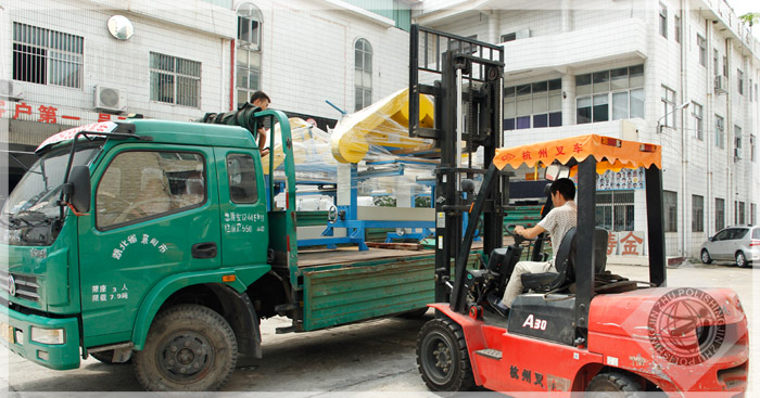 第2台三角台拉丝机上车